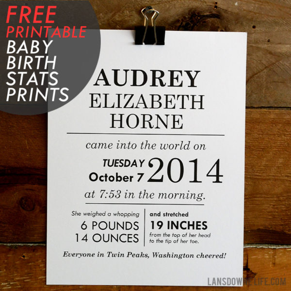 Free Printable Archives - Lansdowne Life