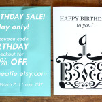 Extra, extra! Today only! Birthday sale in my shop!