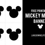 Printable Mickey Mouse party banner add-on