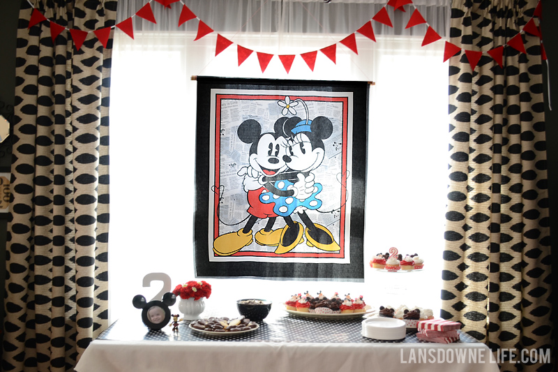 Simple Modern Mickey Mouse Birthday Thank You Invitation