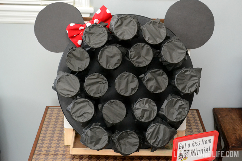 Minnie Mouse birthday party punch board