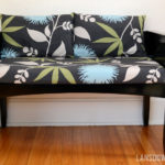 Slipcovered bench cushion