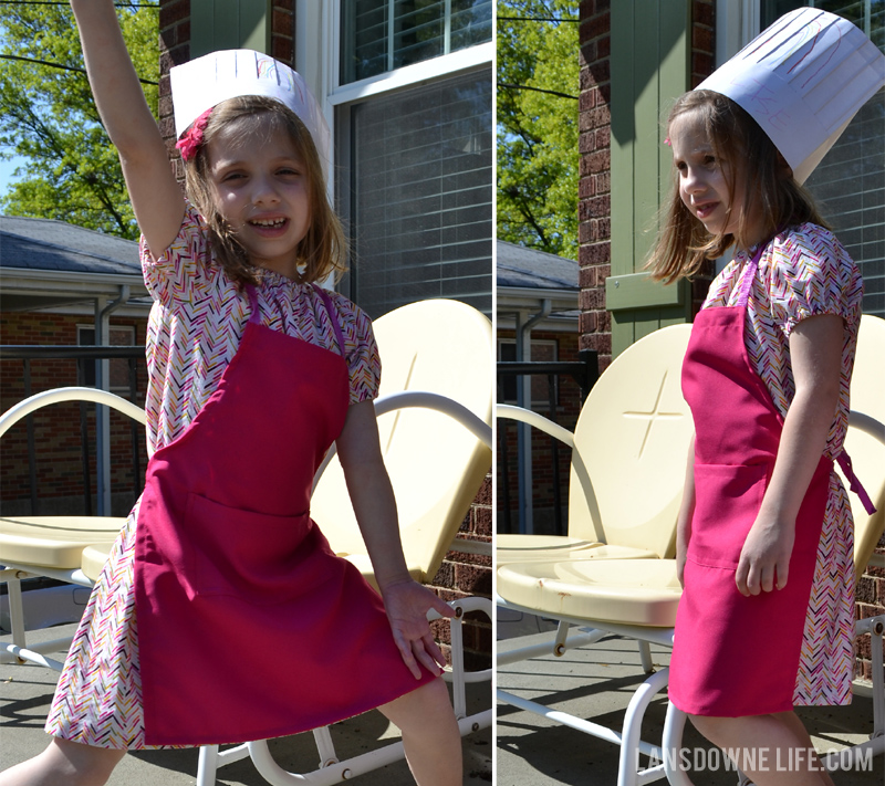 Baking party aprons and chef hats