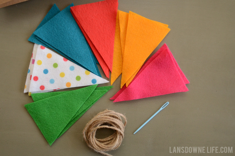 Felt Pennant Banner - DIY craft kit for kids