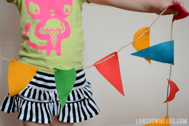 Felt Pennant Banner - DIY craft kit for kids